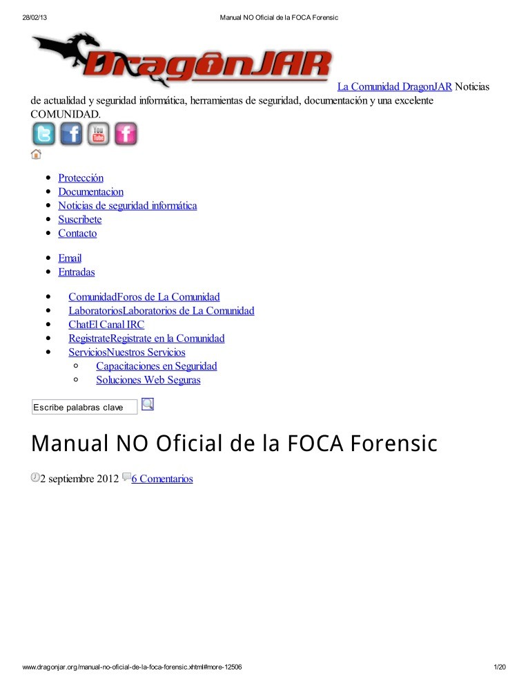 Imágen de pdf Manual NO Oficial de la FOCA Forensic